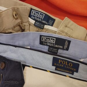 Lot of 3 Polo Ralph Lauren 9" Classic Fit Cotton Shorts